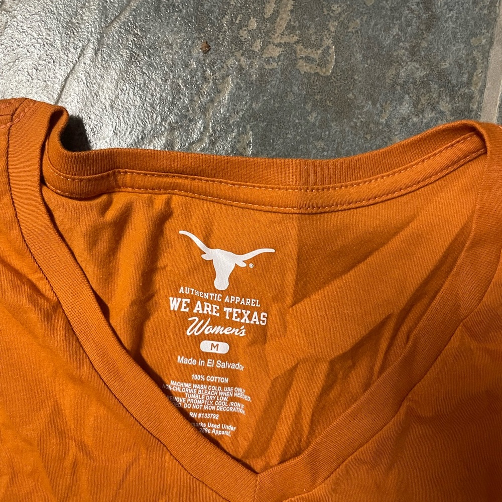 University of Texas Orange Fitted Short Sleeve T-Shirt - Picture 2 of 2